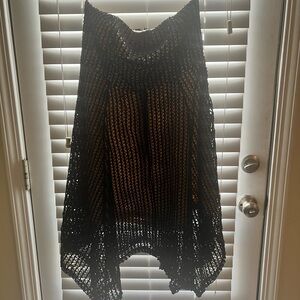 Lulu's Black Knit Midi Dress